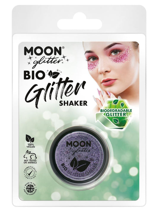 Moon Glitter Bio Glitter Shakers, Lavender, Clamshell, 5g