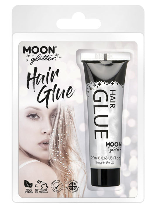 Moon Glitter Hair Glue, Clear, Clamshell