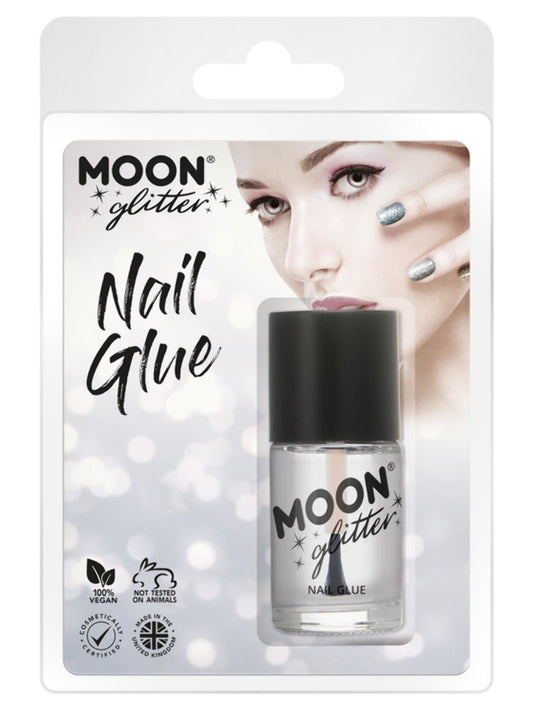 Moon Glitter Nail Glue, Clear, Clamshell