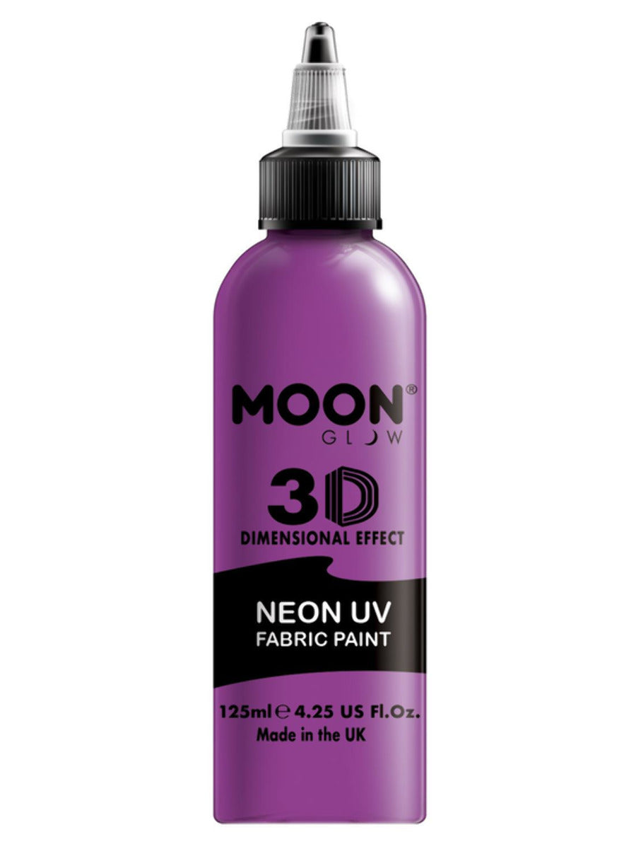 Moon Glow - Neon UV Intense Fabric Paint, Purple, 125ml Single