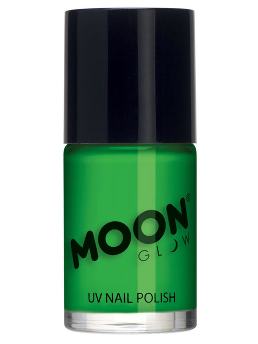 Moon Glow Intense Neon UV Nail Polish, Intense Green, Single, 14ml
