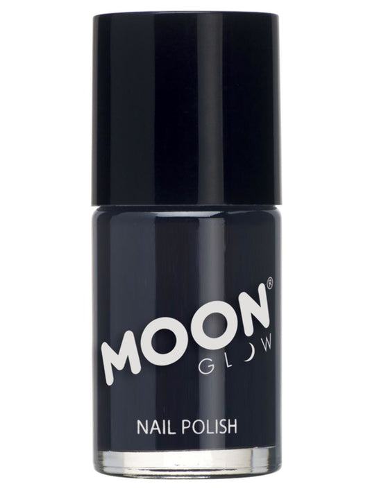 Moon Glow Pastel Neon UV Nail Polish, Black, Single, 14 ml