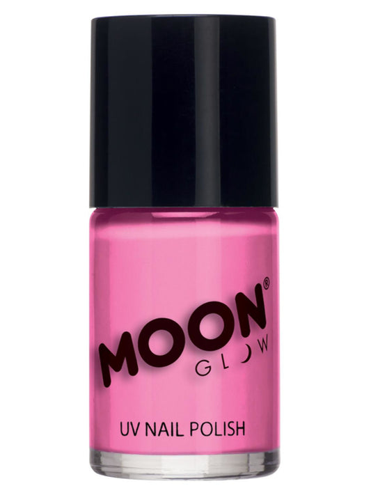 Moon Glow Pastel Neon UV Nail Polish, Pastel Pink, Single, 14ml
