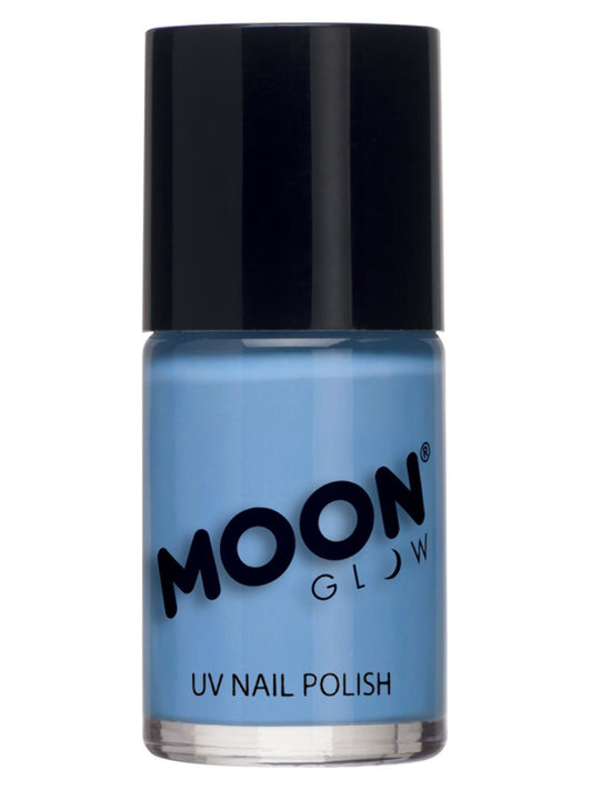 Moon Glow Pastel Neon UV Nail Polish, Pastel Blue, Single, 14ml