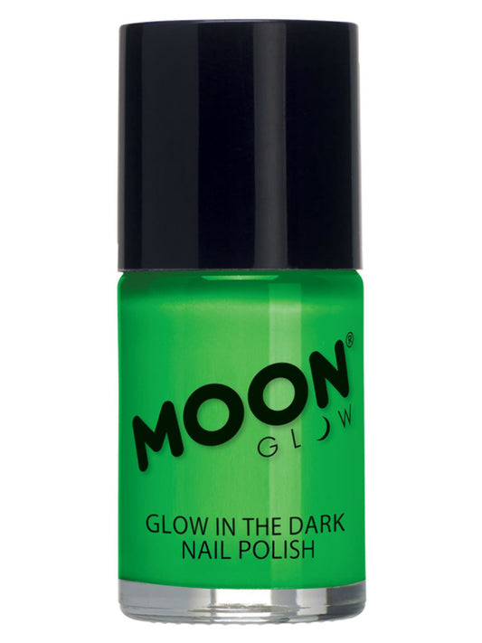 Moon Glow - Glow in the Dark Nail Polish, Green, 14ml Single