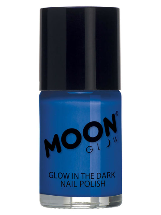 Moon Glow - Glow in the Dark Nail Polish, Blue, 14ml Single
