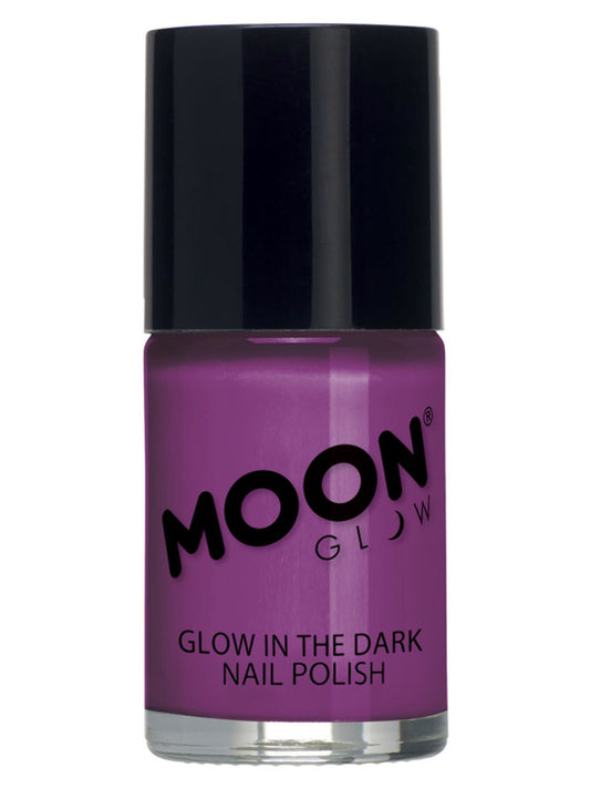 Moon Glow - Glow in the Dark Nail Polish, Purple, 14ml Single