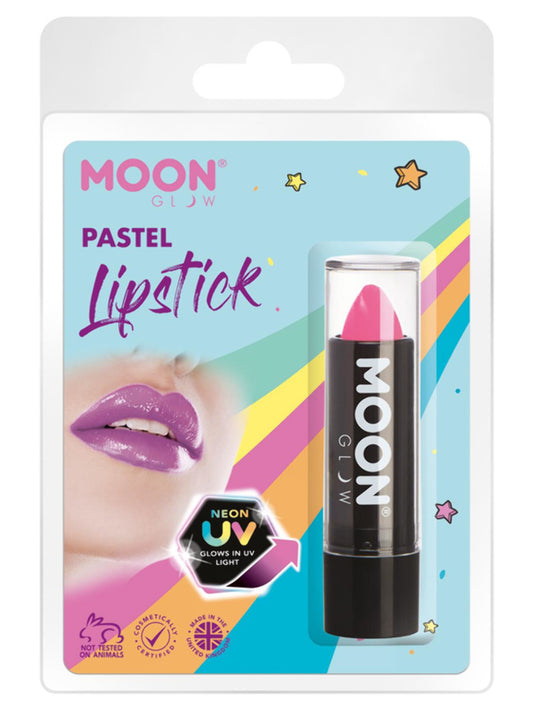 Moon Glow Pastel Neon UV Lipstick, Pastel Pink, Clamshell 4.2g