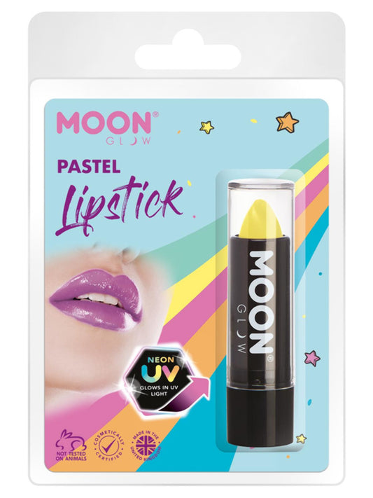 Moon Glow Pastel Neon UV Lipstick, Pastel Yellow, Clamshell 4.2g