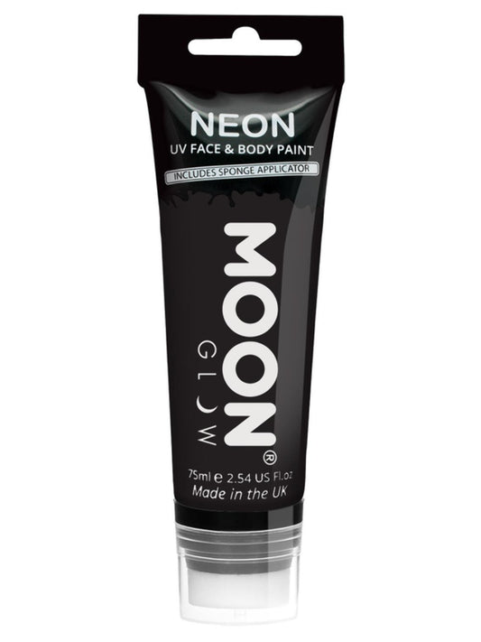 Moon Glow Supersize Intense Neon UV Face Paint, Bl, Single, with Sponge Applicator, 75ml