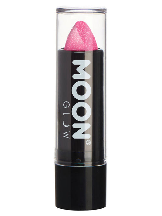 Moon Glow - Neon UV Glitter Lipstick, Hot Pink, 4.2g Single