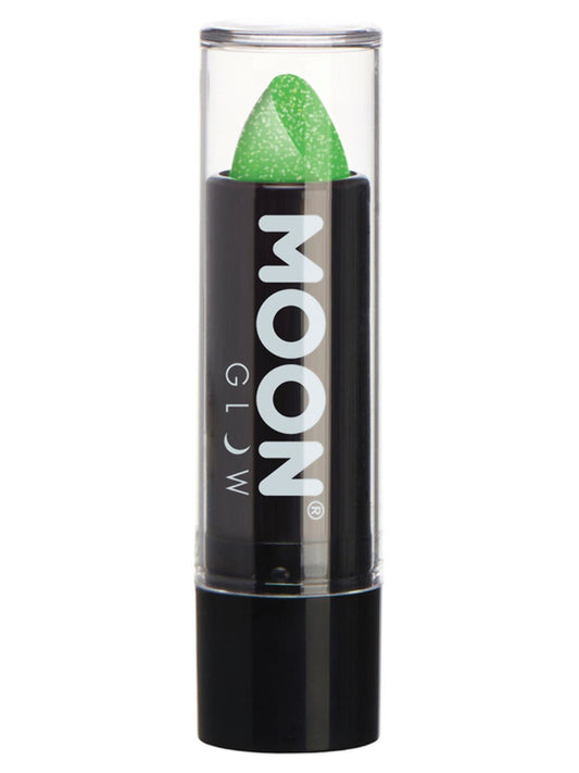 Moon Glow - Neon UV Glitter Lipstick, Green, 4.2g Single