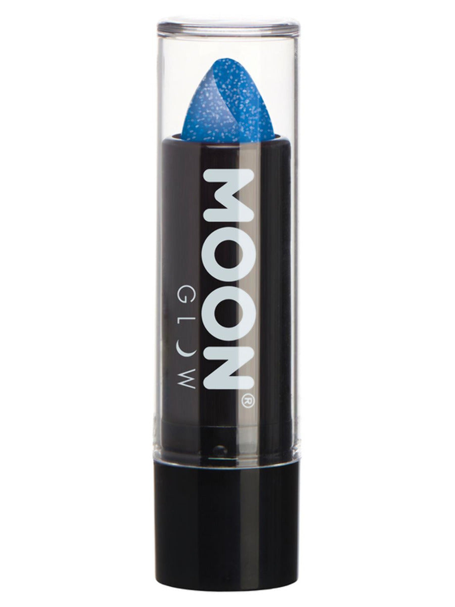 Moon Glow - Neon UV Glitter Lipstick, Blue, 4.2g Single