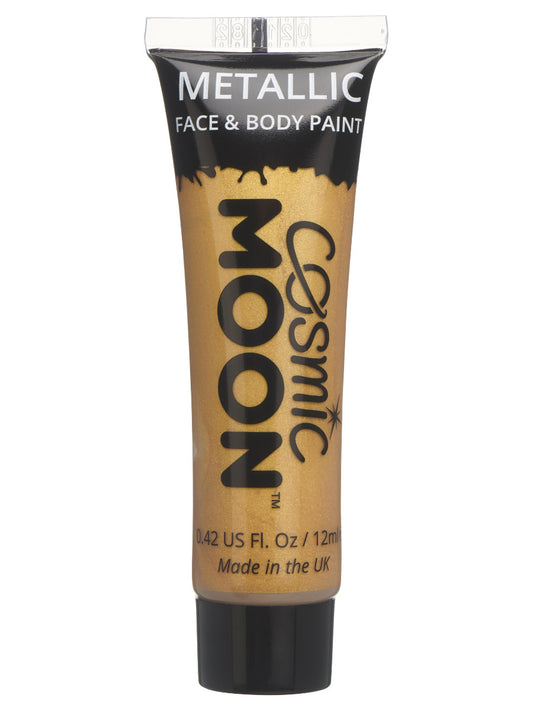 Cosmic Moon Metallic Face & Body Paint, Gold, Single, 12ml