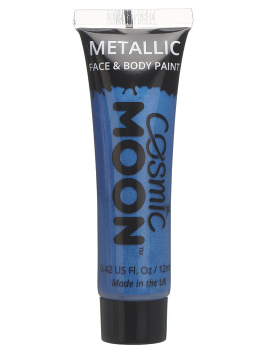 Cosmic Moon Metallic Face & Body Paint, Blue, Single, 12ml
