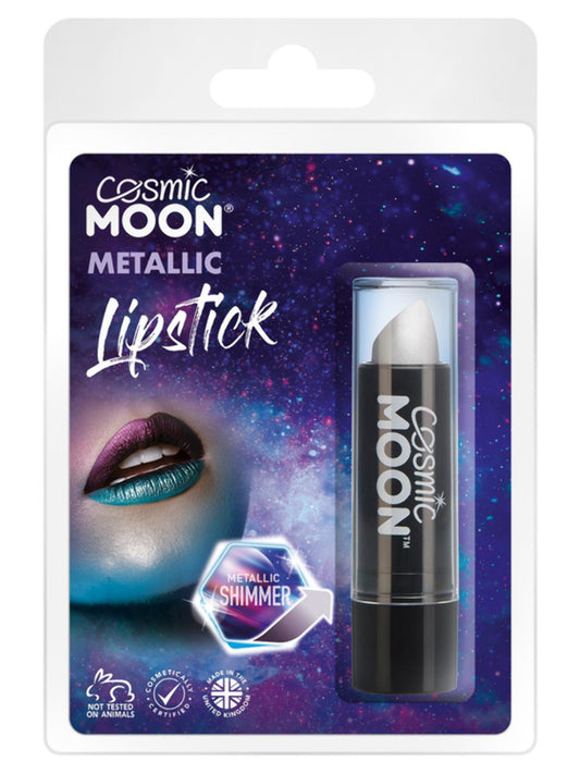 Cosmic Moon Metallic Lipstick, Silver, Clamshell, 4.2g