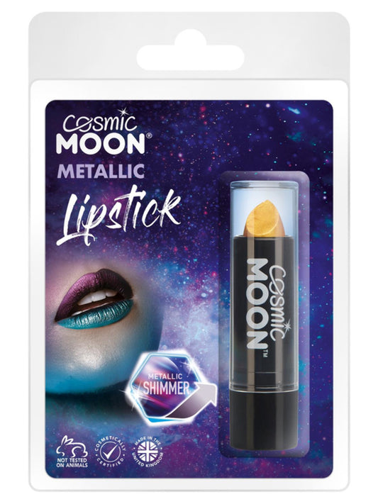 Cosmic Moon Metallic Lipstick, Gold, Clamshell, 4.2g