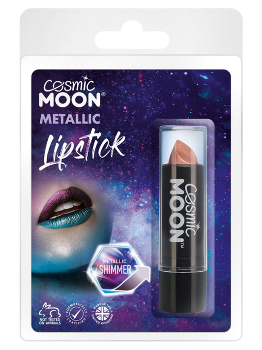 Cosmic Moon Metallic Lipstick, Rose Gold, Clamshell, 4.2g