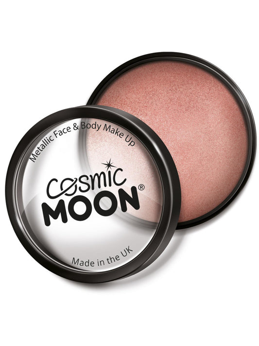 Cosmic Moon Metallic Pro Face Paint Cake Pots, Ros, Single, 36g