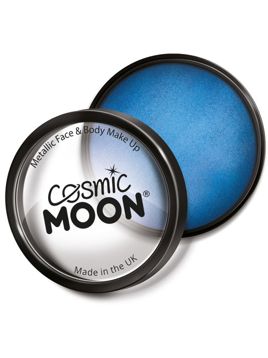 Cosmic Moon Metallic Pro Face Paint Cake Pots, Blu, Single, 36g