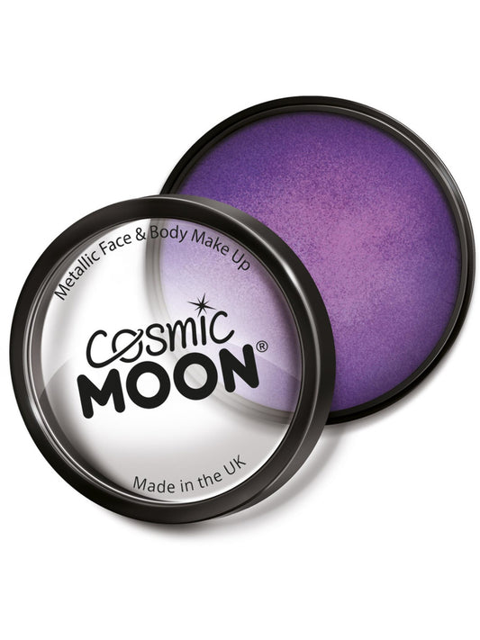 Cosmic Moon Metallic Pro Face Paint Cake Pots, Pur, Single, 36g