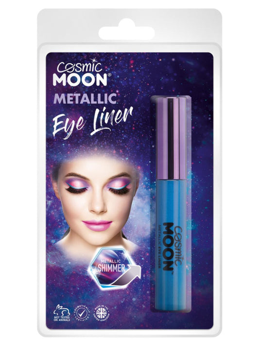 Cosmic Moon Metallic Eye Liner, Blue, Clamshell, 10ml