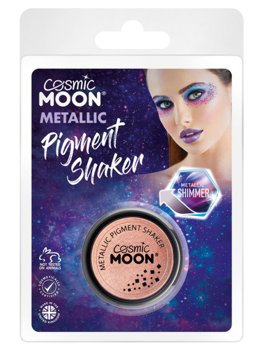 Cosmic Moon Metallic Pigment Shaker, Rose Gold, Clamshell, 4.2g
