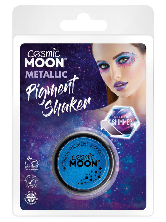 Cosmic Moon Metallic Pigment Shaker, Blue, Clamshell, 4.2g
