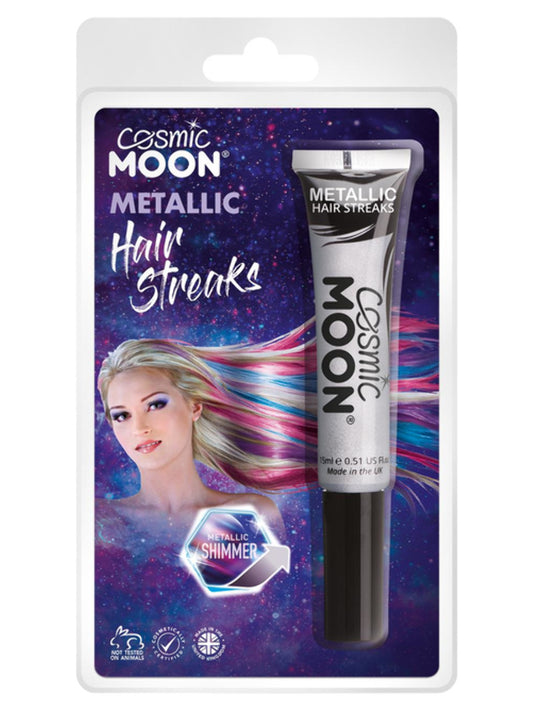 Cosmic Moon Metallic Hair Streaks, Silver, Clamshell, 15ml