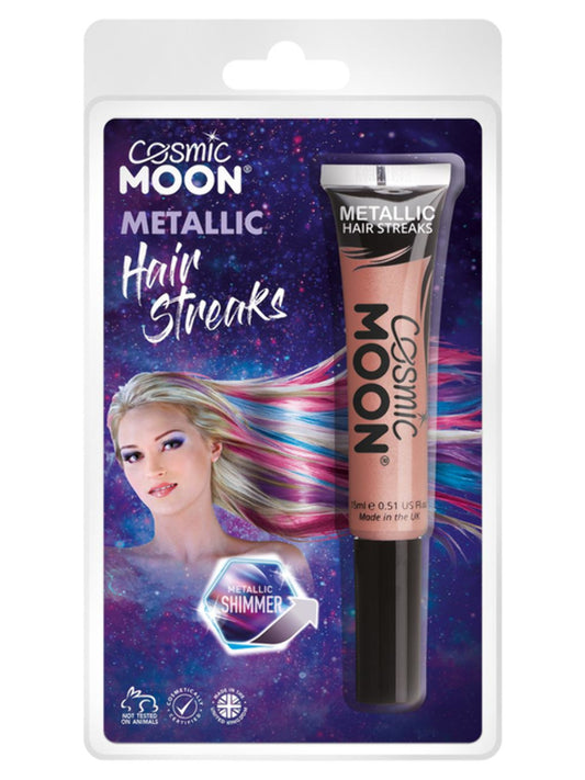 Cosmic Moon Metallic Hair Streaks, Rose Gold, Clamshell, 15ml