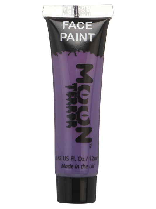 Moon Terror Halloween Face & Body Paint, Purple, Single 12ml