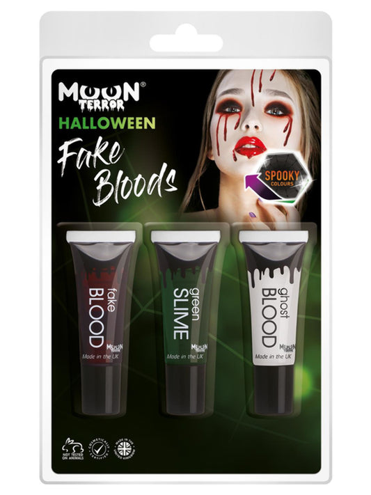 Moon Terror Mixed Blood, Red, Clamshell 10ml - Fake Blood, Slime, Ghost Blood