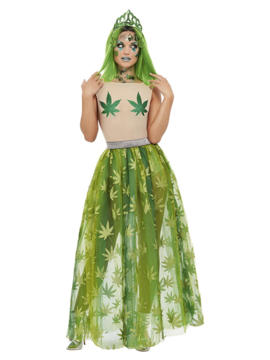 Cannabis Queen Costume Green WHOLESALE Alternative 1