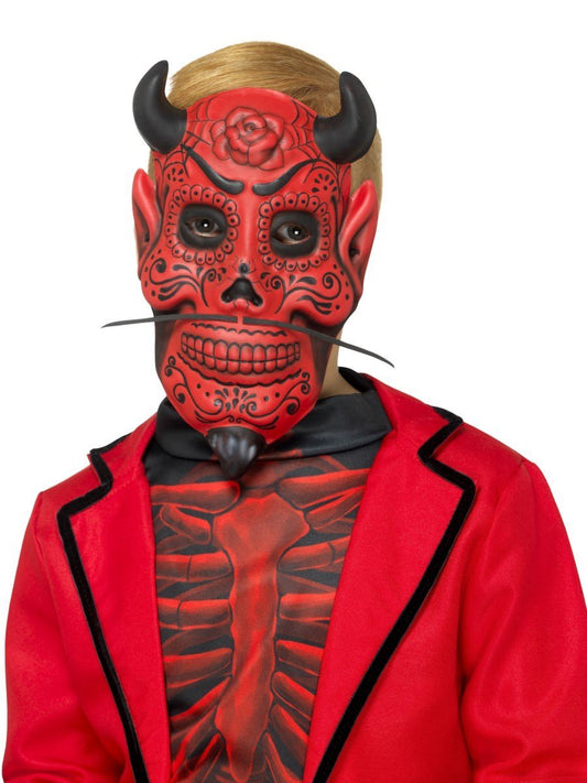 Day of the Dead Devil Mask, Childs Wholesale