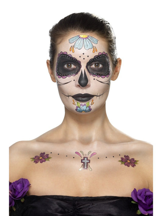Day of the Dead Face Tattoo Transfers Kit Wholesale
