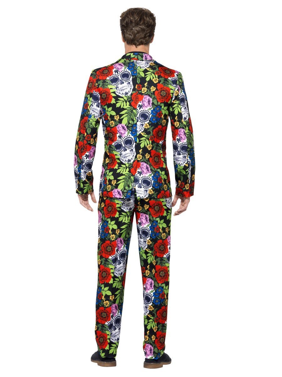Day of the Dead Suit, with Jacket, Trousers & Tie Wholesale
