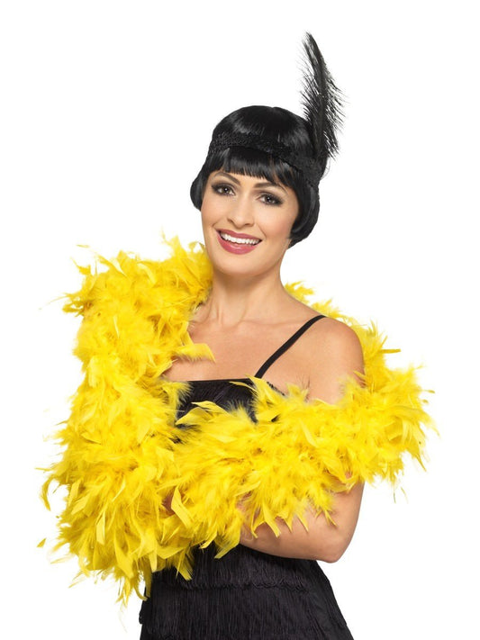 Deluxe Feather Boa, Gold Wholesale