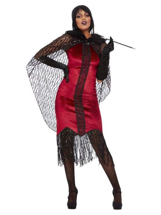 Deluxe Vampire Flapper Costume Red WHOLESALE