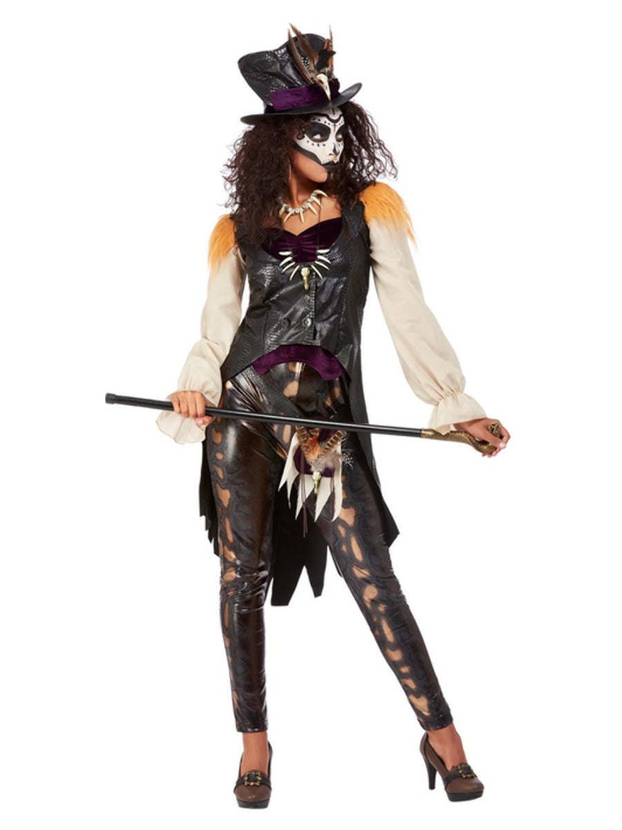 Deluxe Voodoo Witch Doctor Costume Black WHOLESALE Alternative 1