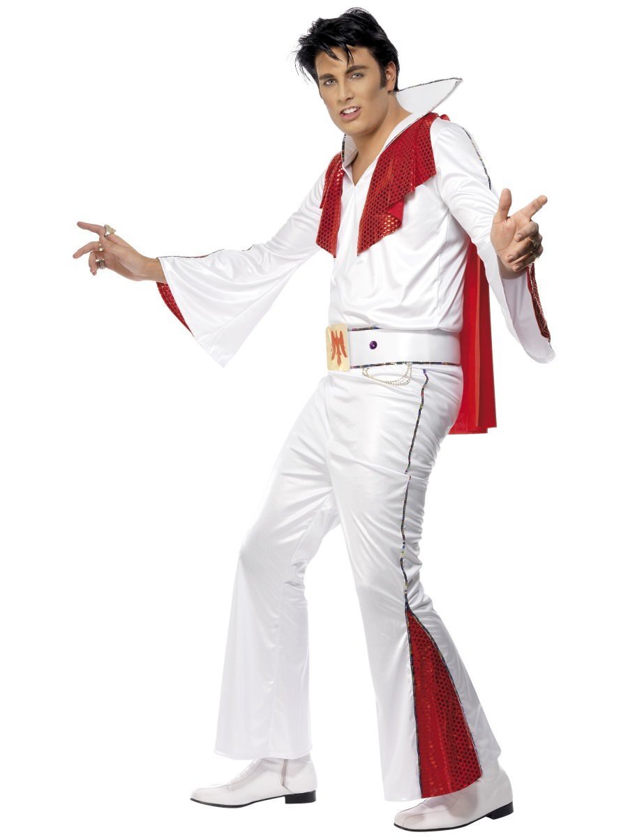 Elvis Costume, White & Red Wholesale