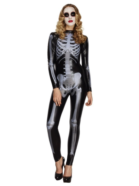 Fever Miss Whiplash Skeleton Costume, Catsuit Wholesale