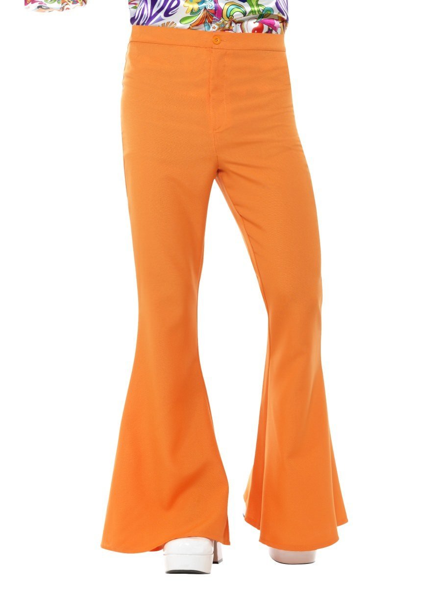 Flared Trousers, Mens, Orange Wholesale