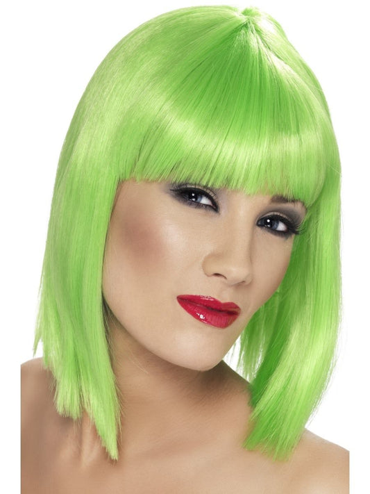 Glam Wig, Neon Green Wholesale