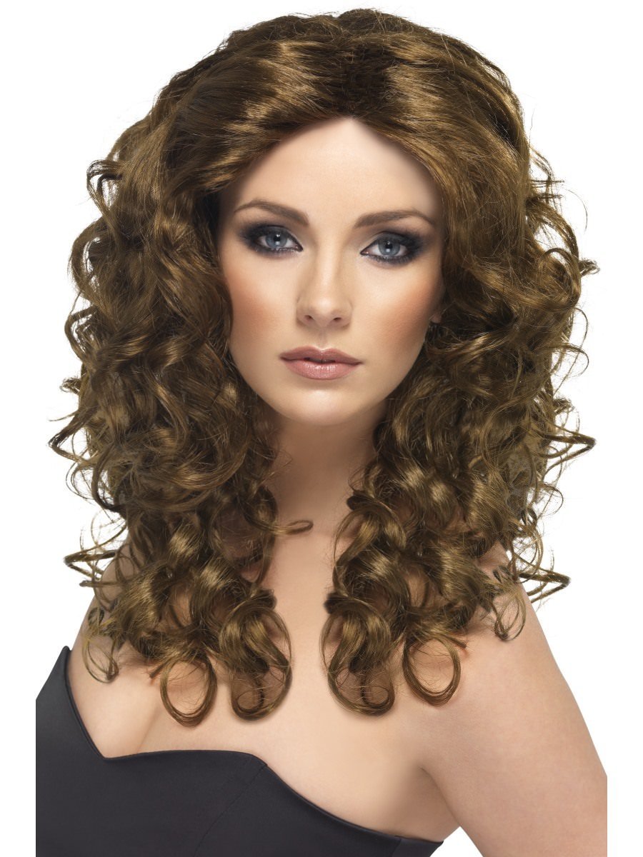 Glamour Wig, Brown Wholesale