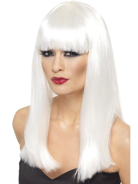 Glamourama Wig, White Wholesale