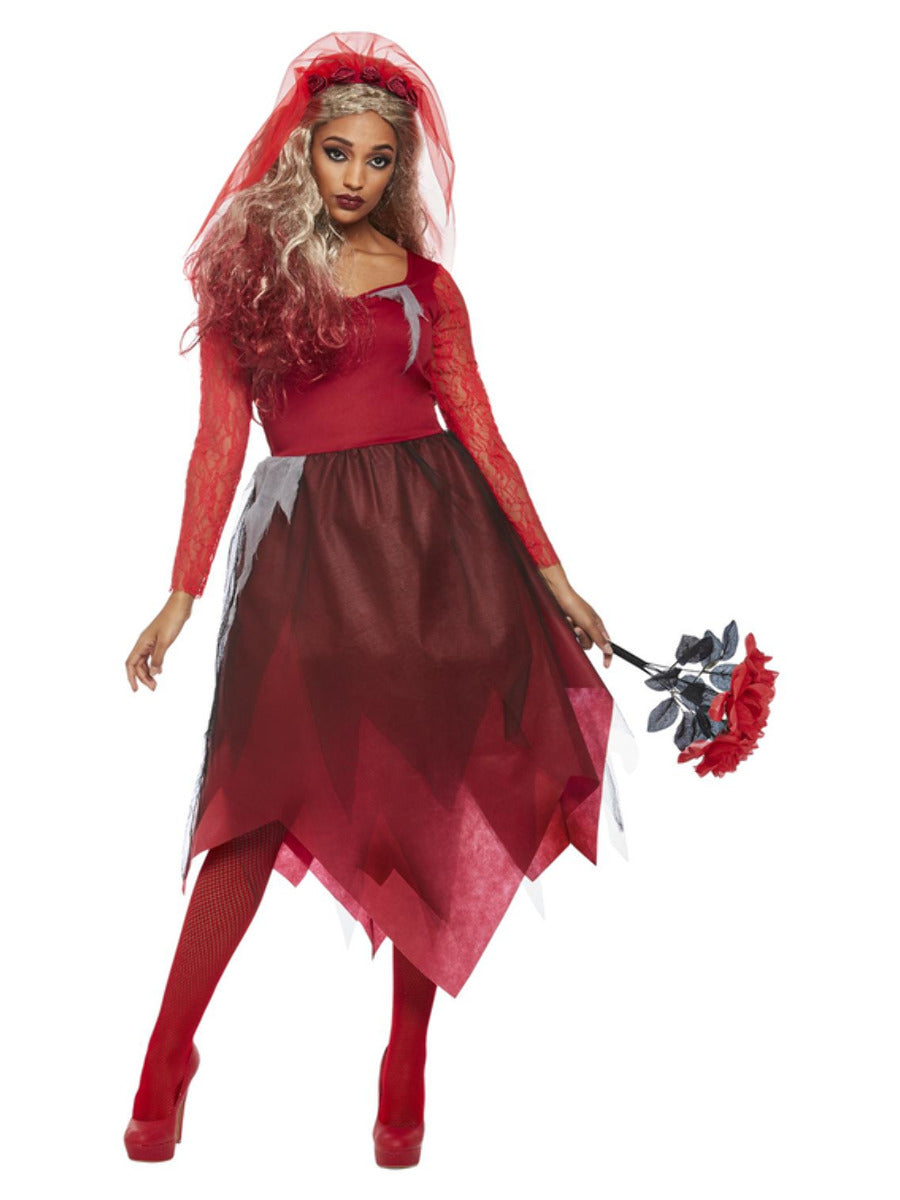 Grave Yard Bride Costume Red WHOLESALE Alternative 1
