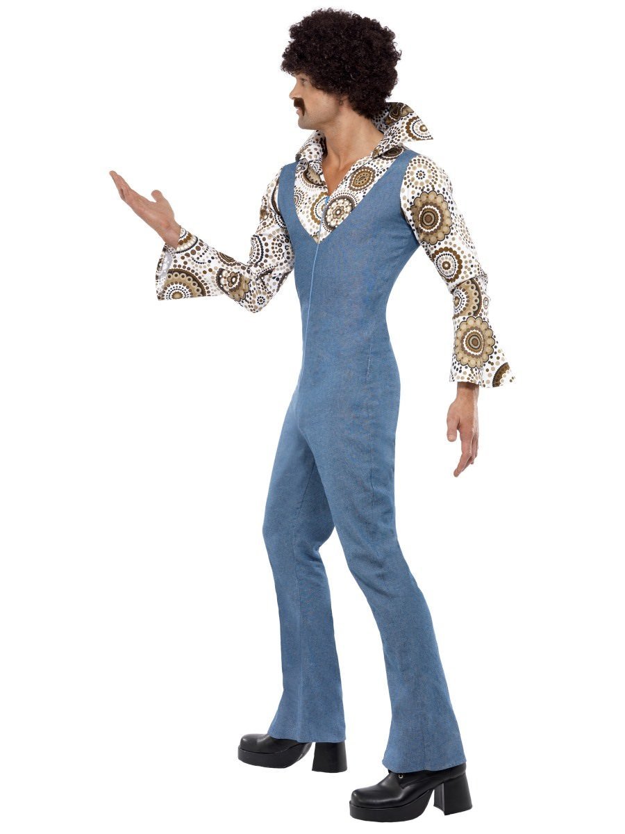 Groovy Dancer Costume, Blue with Jumpsuit Wholesale