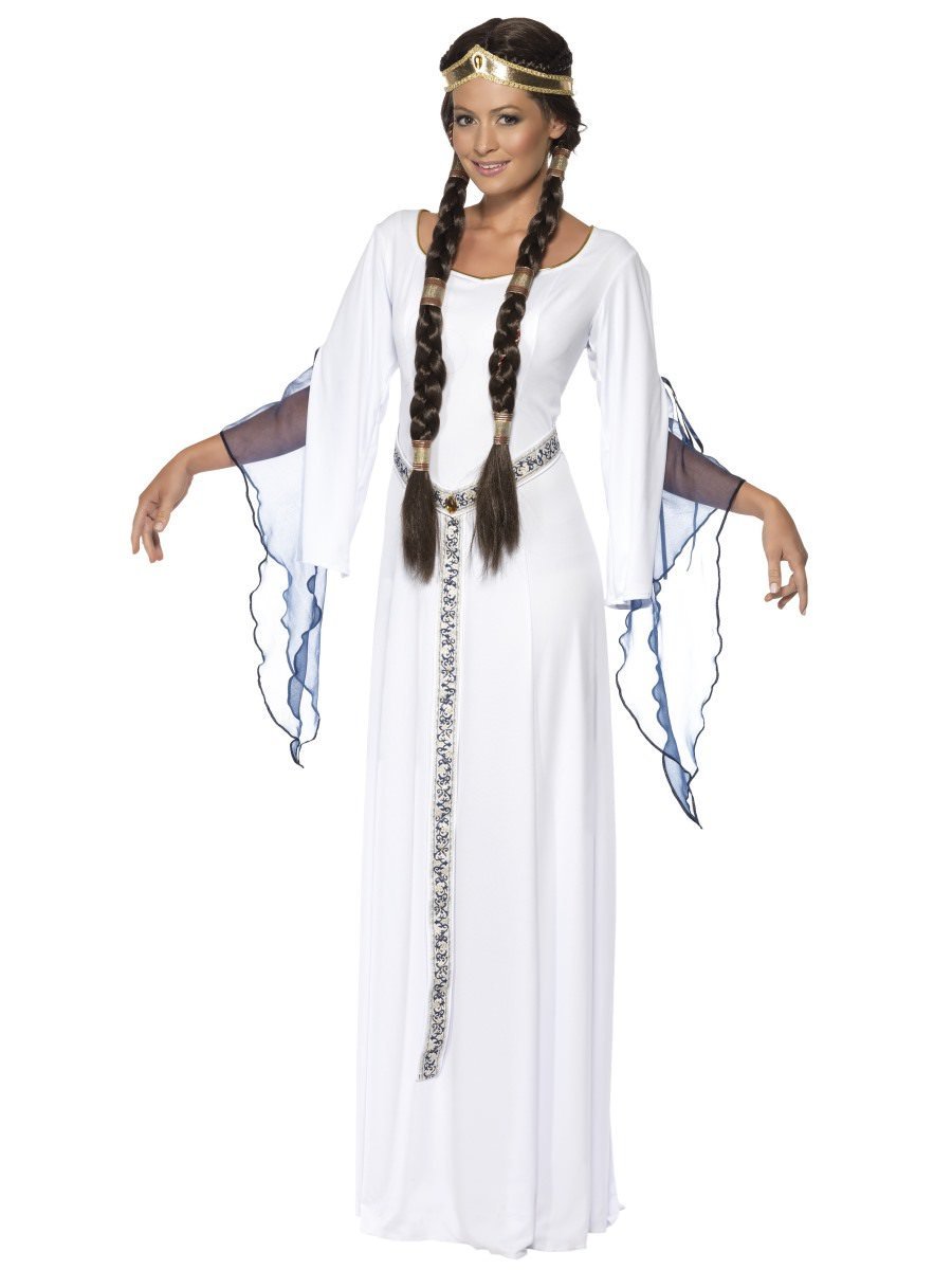 Medieval Maid Costume, White Wholesale