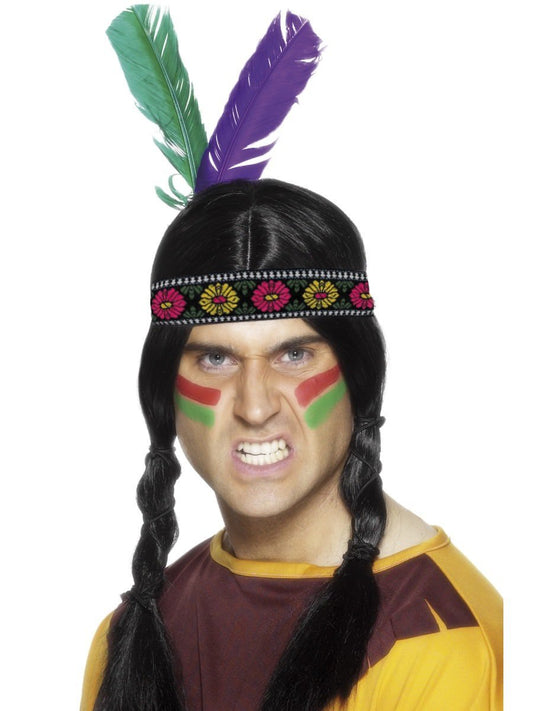 Native American Inspired Feathered Headband Wholesale