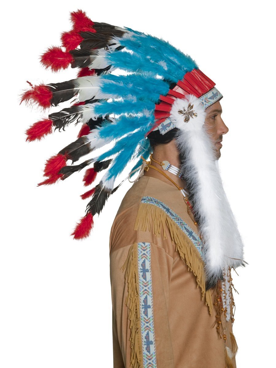 Native American Inspired Headdress, Blue Wholesale